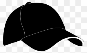 Black And White Baseball Cap Clip Art - Cap Black And White - Free ...