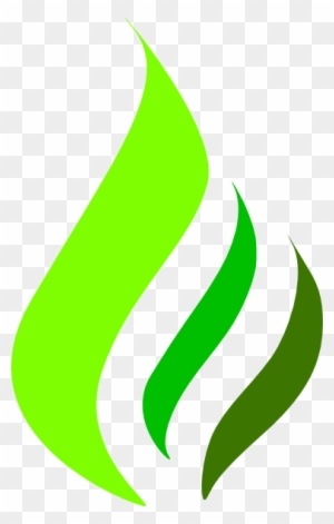 Green Gas Flame Logo Clip Art At Clker - Green Flame Logo