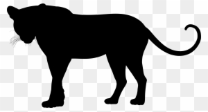 Silhouette - Snow Leopard Silhouette Silhouette - Snow Leopard Silhouette