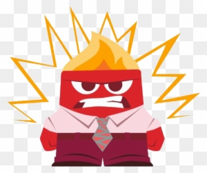 Anger Clipart - Inside Out Stickers Facebook
