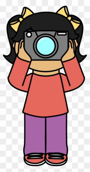Photography Clip Art - Girl Taking Picture Clipart