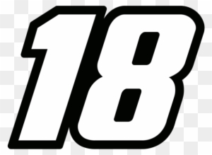 Race Car Clipart Amazing Race - Kyle Busch 18 Number