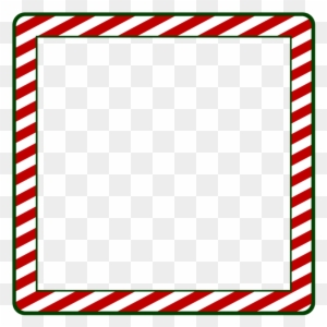 Red Square Clipart Red Border - Christmas Border Square Png