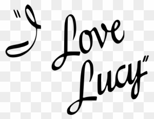 Download I Love Lucy Title Love Lucy Logo Black And White Free Transparent Png Clipart Images Download