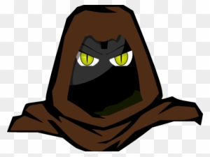 Hood Clipart Hooded Man - Scary Cartoon Face Png
