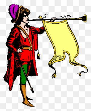 Pin Herald Trumpet Clip Art - Herald Blowing A Horn - Free Transparent PNG  Clipart Images Download