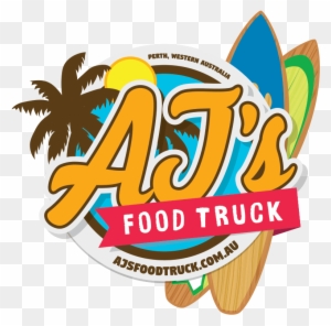 Final Ajs Food Truck Logo Design - Aj Food Logo