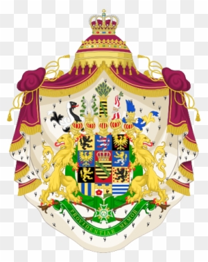 Albertine Wettin's Coat Of Arms With The Standard Arms - Kingdom Of Saxony Coat Of Arms