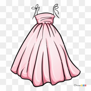 cute pink dress clipart