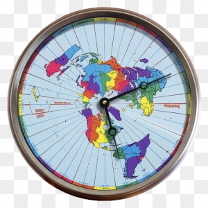 Greenwich Mean Time Zones Flat Earth Map 24 Hour Clock - Flat Earth Map With Time Zones