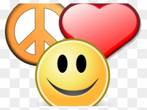 Symbol Clipart Christmas - Peace Love Smiley Symbol