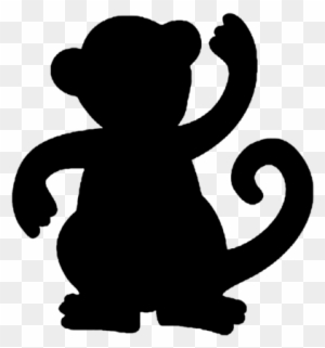 Monkey Silhouette Head For Vinyl - Jungle Animal Cutout Printable - Free  Transparent PNG Clipart Images Download