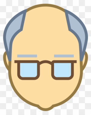 Icons Business Age Transprent Png - Old Person Face Cartoon