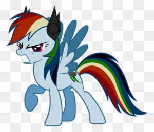 Rainbine In Anger With *earbuds* By Rdbrony16 On Deviantart - My Little Pony Equestria Girls Fluttershy Y Rainbow
