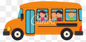 Bus School Transport Icon - School Bus Icon