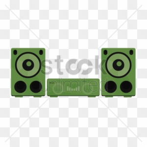 computer speaker clipart black and white free