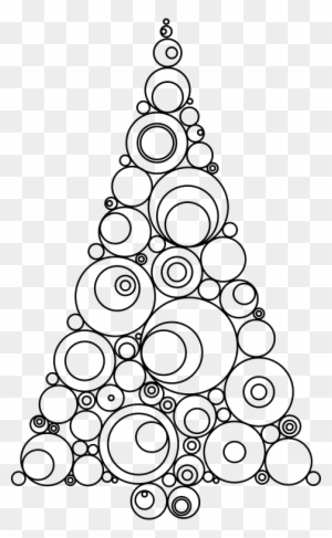 Medium Image - Line Drawing Christmas Tree