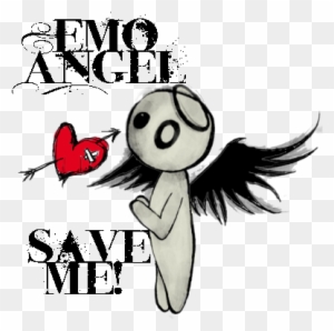 Boy Emo Angel Drawings - Emo Angel Queen Duvet - Free Transparent PNG  Clipart Images Download