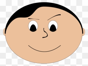 Mischievous Boy Clip Art - Round Face Cartoon Character