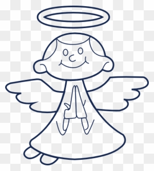 Praying Angel Clipart - Christmas Pictures To Color