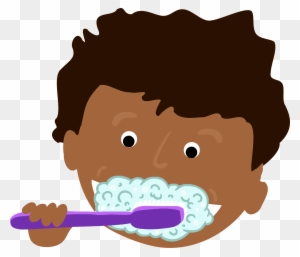 Kids Brushing Teeth - Brushing Teeth Clip Art