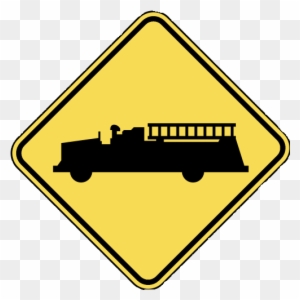 Emergency Vehicle Warning Sign