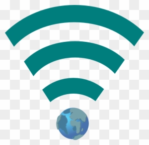 Green Wifi Link With Earth Clip Art At Clker - World Wide Web Icon
