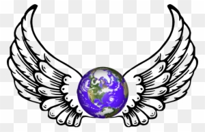 Wings Clipart Earth - Angel Wings And Halo Wings Clipart Earth - Angel Wings And Halo