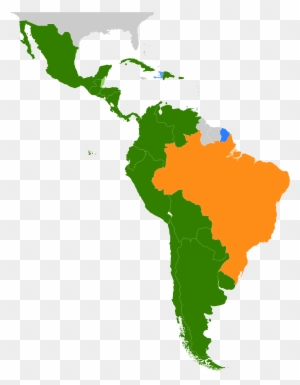 Latin America Map Clipart - Latin American Cultural Regions
