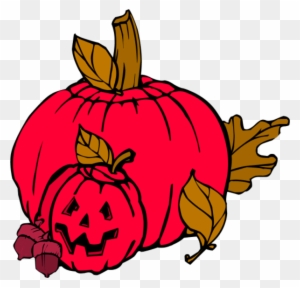Red Pumpkin Clipart - Jack O Lantern Clip Art