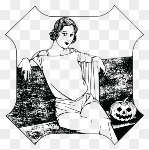 Free Clipart Of A Halloween Lady - Happy Halloween Girl T-shirt Costume Gift Trick Or