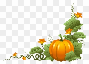 Pumpkin Tubes - Corner Border Clipart Pumpkin - Free Transparent PNG ...