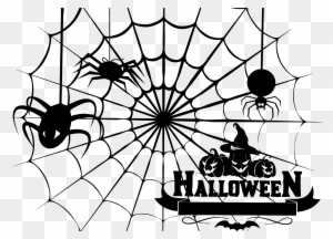 Spider Web Clipart Pumpkin Stencil - Spider Web Halloween