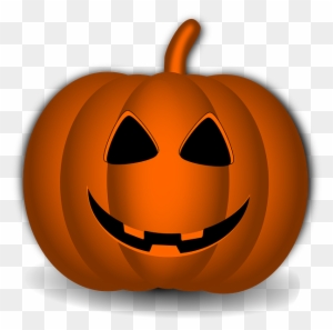 Happy Pumpkin Clip Art At Clker - Happy Face Halloween Pumpkin