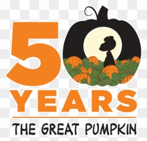 Changing To Night Clipart Pumpkin Farm - Great Pumpkin Charlie Brown 50 Years Logo
