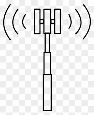 Tower Clipart Cell Site - Cell Phone Tower Icon