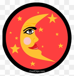 Moon Symbol Royalty Free Vector Clip Art Illustration - Flags Poland Indonesia