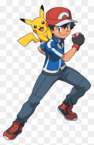 Pokemon Xy Ash Y Pikachu, HD Png Download - 400x950(#6811994) - PngFind