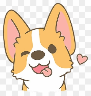 28 Collection Of Corgi Drawing Kawaii - Corgi Clipart Transparent