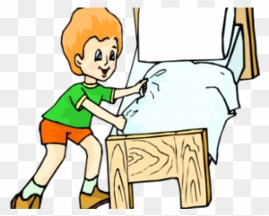 Cleaning The Bed Clipart