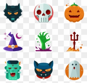 Halloween Vector Art Pack - Halloween Icons Cartoon Png
