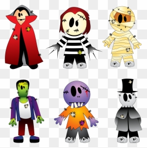 3767 X 3799 3 - Halloween Characters Clip Art