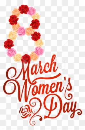 Free Png Download Red 8 March Womens Day Png Images - Celebration Of Women's Day