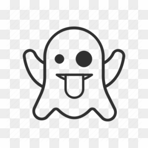 Monster Spirit Teasing Tongue Transparent Background - Ghost Icon Png Transparent