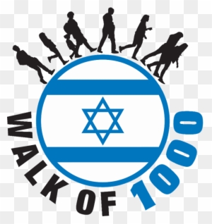 The Walk For Israel, Part Of The Yom Haatztmaut Celebration, - Israel Flag