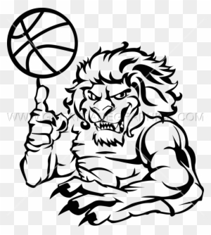 Basketball Line Drawing At Getdrawings - Basketball Lion