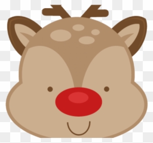 Reindeer Clipart Cute Baby - Reindeer Noses Silhouette - Free ...