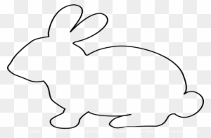 Bunny Cut Out Clipart Easter Bunny Rabbit Clip Art - Rabbit Template