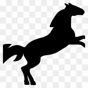 Horse Jumping Clipart Jumping Horse Silhouette Clip - Cartoon Jumping Horse