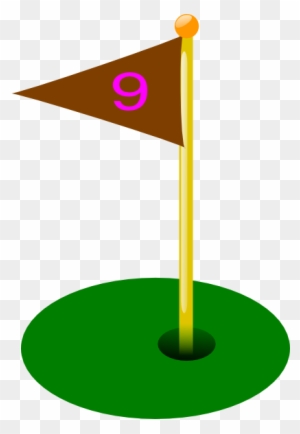Hole 9 Golf Flag